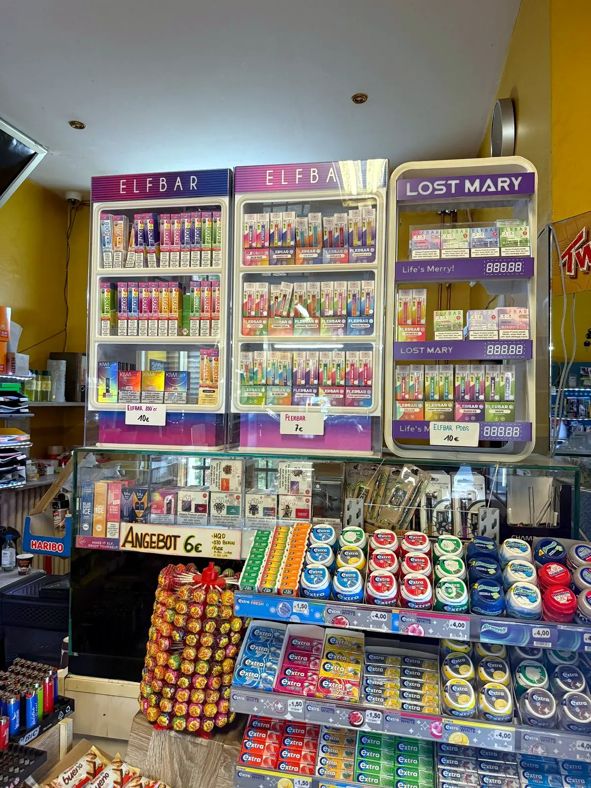 Vapes und E-Zigaretten im Sortiment von Checkpoint Ali in Berlin-Kreuzberg